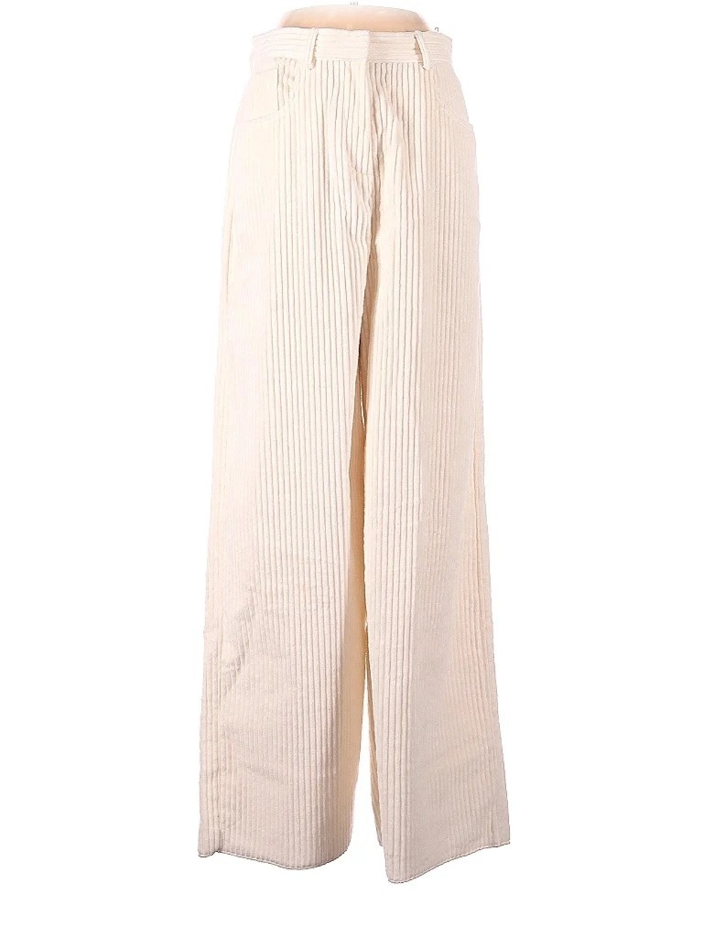 Missoni Cream Wide-Leg Corduroy Trousers